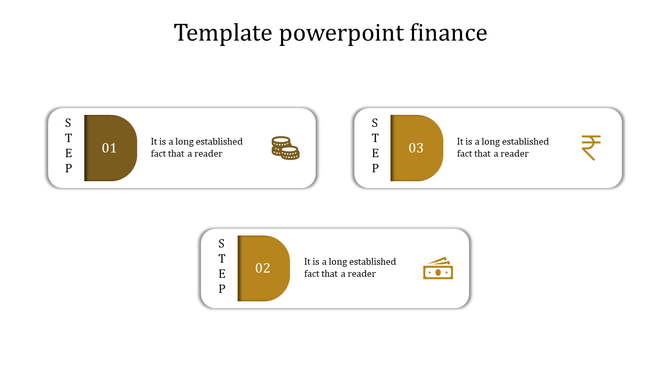 Infographic featuring three horizontal steps in white boxes with yellow sections featuring icons, and descriptive text.
