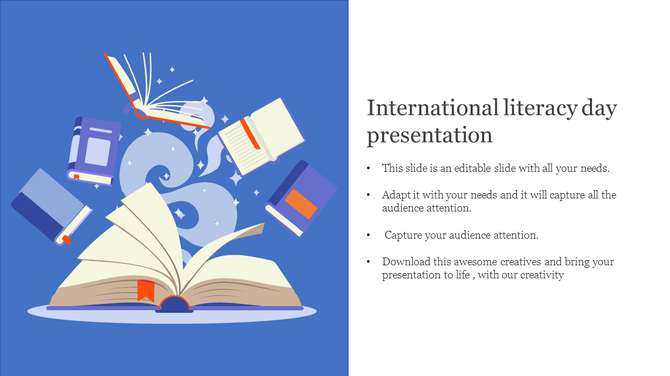 Creative International Literacy Day Presentation Template
