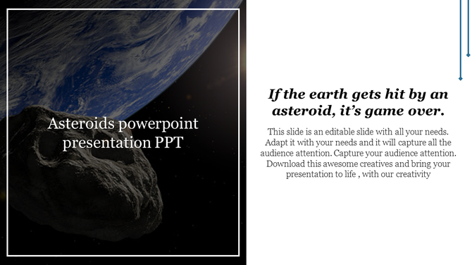 Asteroids PowerPoint Presentation and Google Slides