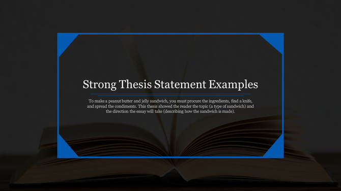 Strong Thesis Statement Examples PowerPoint Template