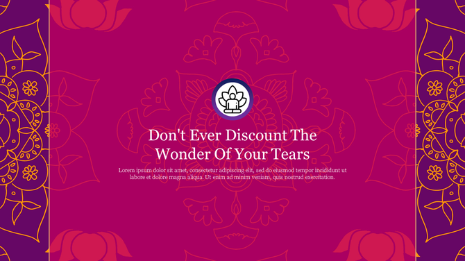 Amazing Spiritual Backgrounds PowerPoint Template Slide