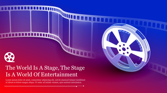 Effective Cool Film Backgrounds Presentation Slide