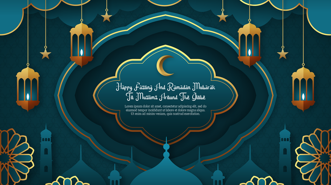 Effective Ramadan PPT Background Presentation Slide 