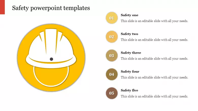 Safety Powerpoint Templates Helmet Model