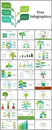 Tree Infographic PowerPoint Template and Google Slides