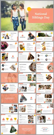 National Siblings Day PowerPoint And Google Slides