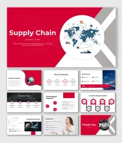 Supply Chain Company Profile with global logistics, AI automation, blockchain security, and efficient supply chain solutions.