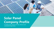 Solar Panel Company Profile PowerPoint and Google Slides