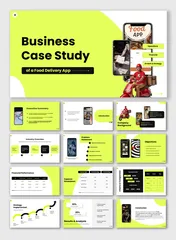 Professional business case template to present strategy, financial insights, results, and future growth plans.