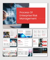 Enterprise Risk Management Model PPT And Canva Template