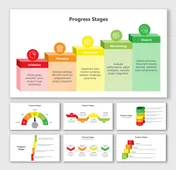 5 Stages Of Project Management PPT and Google Slides Themes