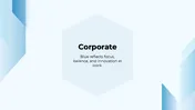 Blue Background Corporate PowerPoint And Canva Template