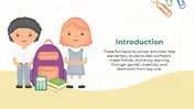 Back To School Activities for Elementary Google Slides