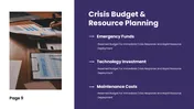 Crisis Response Plan Template For PPT And Google Slides