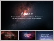 Get Now! Space Themed PPT And Google Slides Templates