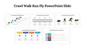 Crawl Walk Run Fly PowerPoint and Google Slides Themes