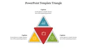 Multicolor 3D Triangle Template Infographic PPT Slide