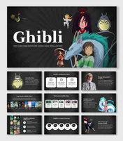 Ghibli blends hand-drawn art, strong female leads, fantasy worlds, cultural depth, and timeless storytelling.
