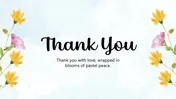 Floral Theme Thanks For PowerPoint And Google Slides