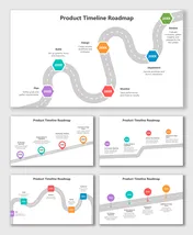 Timeline Product Roadmap PowerPoint And Canva Template