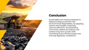The Sustainable Practices In Coal Mining PowerPoint