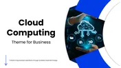 Cloud Computing Theme For Business PowerPoint Presentation