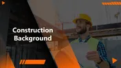 Construction Design Background PPT And Canva Template