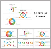 4 Noded Achievement Template PowerPoint and Google Slides