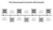 Horizontal timeline with alternating gray square milestones from 2016 to 2022, linked by a gray horizontal bar.
