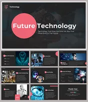 Free Mobile App PPT Template Presentation and Google Slides