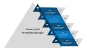 Triangle PowerPoint Template With Black Background