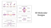 Get Our 3D Molecular Designs PowerPoint And Google Slides