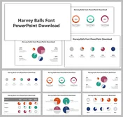 Harvey Balls Font PowerPoint and Google Slides Templates