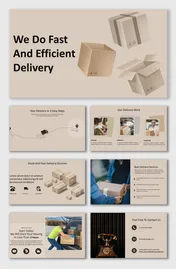 Get this Food Delivery PowerPoint and Google Slides Themes