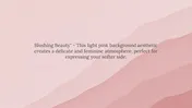 Light Pink Background Aesthetic — Set the Tone | SlideEgg