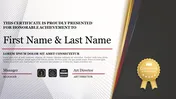 Best Certificate Border PPT Template and Google Slides