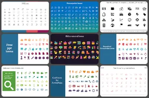 presentations with icons Icons