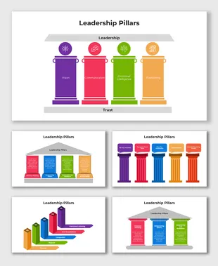 Four Pillars PPT Template Presentation and Google Slides
