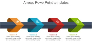 Powerpoint Bio Arrow Dynamic Arrows PowerPoint Templates for Presentations