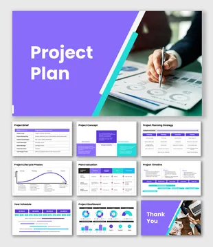 Project Slide Example Project Highlights Google Slides And PowerPoint Templates