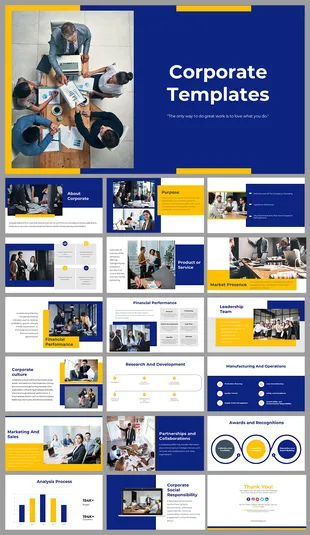Infosys Company Profile PPT Template for Google Slides