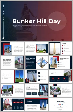 Bunker Hill Day PowerPoint and Google Slides Templates