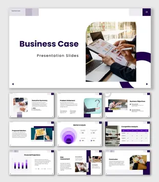 Try This Business Case PPT Sample And Canva Template