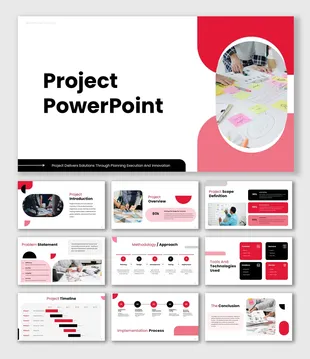 Powerpoint Free Project Slide Project Highlights Google Slides And PowerPoint Templates