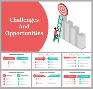 Unique Editable Challenges and Solutions PPT & Google Slides