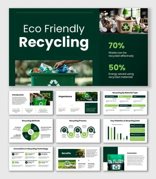 Recycle Slide Get This Sustainable Design PowerPoint And Canva Slides