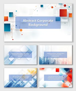 Blue Background Corporate PowerPoint And Canva Template