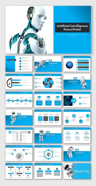 Agentic AI PowerPoint Template 19 Slide Strategy Deck