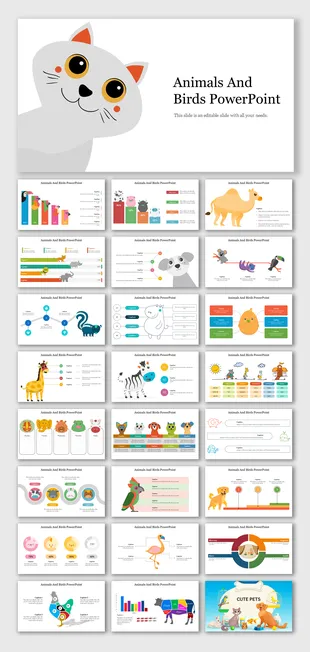 Animals PowerPoint Presentation And Google Slides Templates