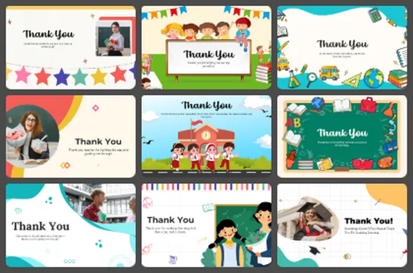 Academic and Educational Thank You PowerPoint Templates